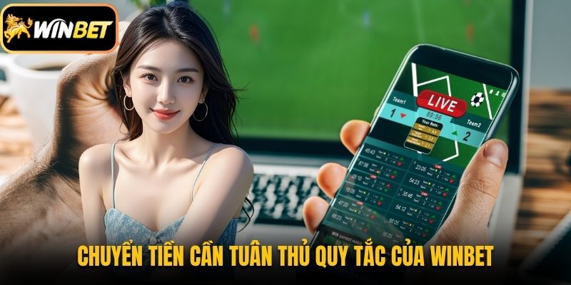 Chuyển tiền vào tài khoản cần tuân thủ quy tắc của Winbet